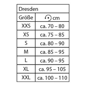 Maatvoering ribprotector dresden