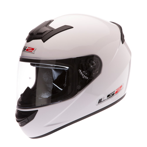 Witte integraal helm van LS2