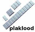 Plaklood / plakgewichten 