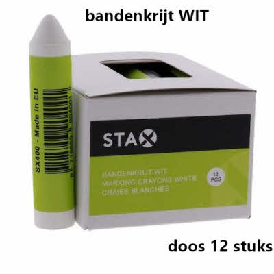 Bandenkrijt wit doos 12stuks