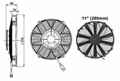 highpower 280mm ventilator