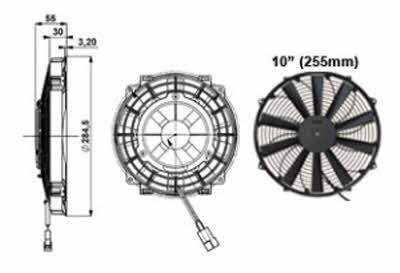 slimline 255mm ventilator