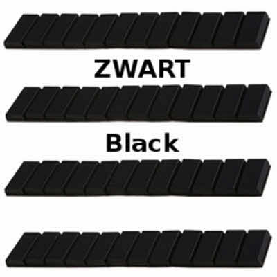 Plaklood / plakgewichten zwart 100stuks 12x5gram