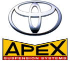 APEX Verlagingsveren voor de Toyota Starlet P8 en P9 modellen.